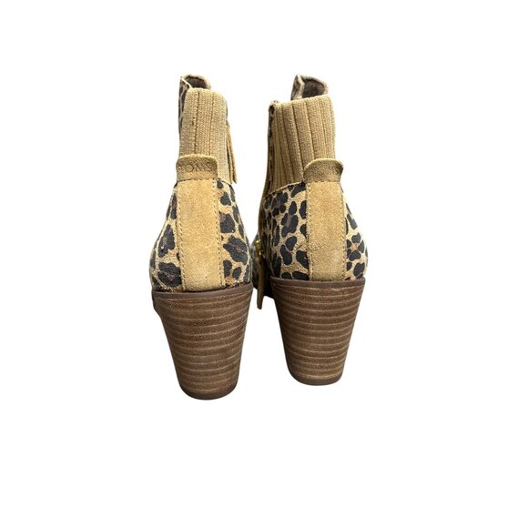 TOMS Sadie Suede Wedge in Leopard Size 6.5 Barbiecore Fall Fashion Cinnamon Girl - Picture 6 of 9